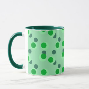 Retro-Pfefferminz-Traum in Kreisen aus der Mitte d Tasse