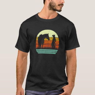 Retro Pferd für Frauen & Mädchen I Liebe meine Pfe T-Shirt