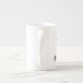 Retro Pferdemuskel-Anatomiebild Porzellantasse (Rückseite)