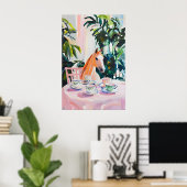 Retro-Pferdeposter, Pferdeölmalerei, Vintage Poster (Heimbüro)