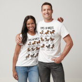 Retro-Pferderennarten T-Shirt (Unisex)