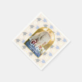 Retro-Pfirsich-Abschluss Serviette (Ecke)