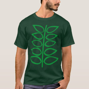 Retro-Pflanze - Grün T-Shirt