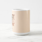 Retro Pflanze Lady Watercolor Pflanze Typografie Kaffeetasse (Mittel)