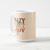 Retro Pflanze Lady Watercolor Pflanze Typografie Kaffeetasse (Vorderseite Links)