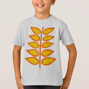 Retro-Pflanze - orange T-Shirt