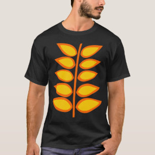 Retro-Pflanze - orange T-Shirt