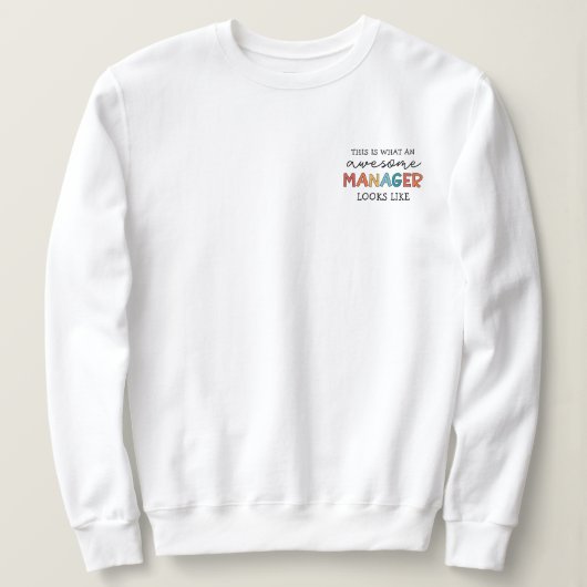 Retro Phantastisch Manager Funny Sweatshirt (Design vorne)