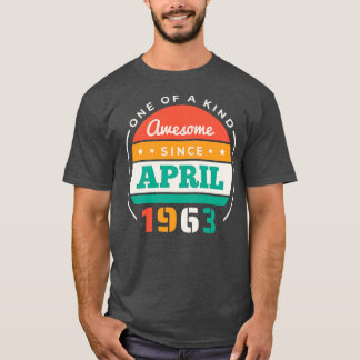 Retro Phantastisch seit April 1963 Geburtstag Vint T-Shirt