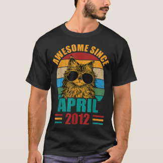 Retro Phantastisch seit April 2012 10. Geburtstag  T-Shirt
