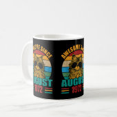 Retro Phantastisch Seit August 1972 50. Geburtstag Kaffeetasse (Vorderseite Links)