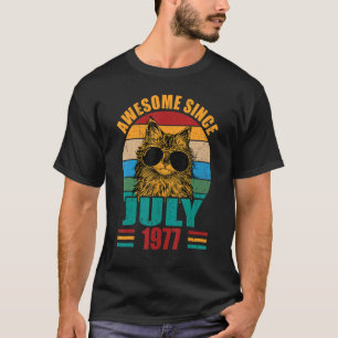 Retro Phantastisch seit Juli 1977 45. Geburtstag 4 T-Shirt