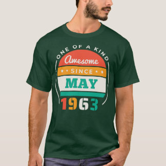 Retro Phantastisch seit Mai 1963 Geburtstag Vintag T-Shirt