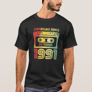 Retro Phantastisch seit Oktober 1991 30. Geburtsta T-Shirt