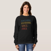 Retro Phantastischer Mann seit 1983 39 Wedding Ani Sweatshirt (Vorne ganz)