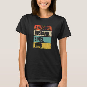 Retro Phantastischer Mann seit 1998 24 Wedding Ani T-Shirt