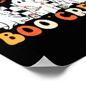 Retro Pharmacy Boo Crew Ghost Pharmaceuticals Tech Poster (Ecke)