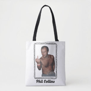 Retro Phil Collins Vintage 80er Musik Fan Art Tasche