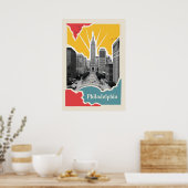 Retro Philadelphia Poster (Küche)