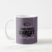 Retro Philippianer 4:13 Kaffeetasse (Links)