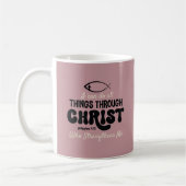 Retro Philippianer 4:13 Kaffeetasse (Links)
