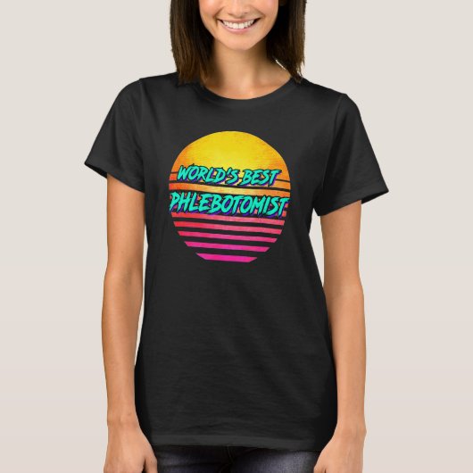 Retro Phlebotomist T-Shirt (Vorderseite)