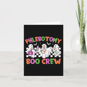 Retro Phlebotomy Boo Crew Phlebotomist Halloween C Karte