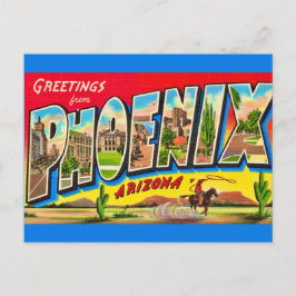 Retro Phoenix Arizona Postkarte