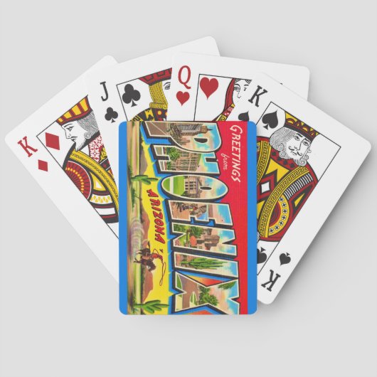 Retro Phoenix Arizona Spielkarten (Rückseite)