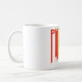 Retro Phoenix Skyline Kaffeetasse (Links)