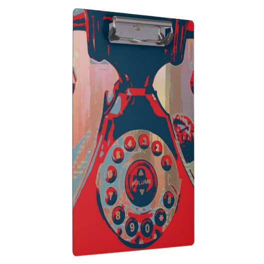 Retro Phone Clipboard Klemmbrett (Rechts)