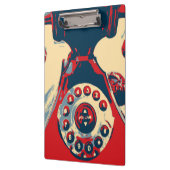 Retro Phone Clipboard Klemmbrett (Links)
