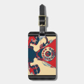 Retro Phone Gepäckanhänger (Vorderseite vertikal)