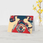 Retro Phone Karte (Gelbe Blume)