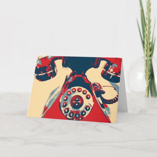Retro Phone Karte (Vorderseite)