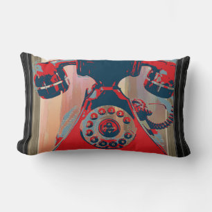 Retro Phone Lumbar Kissen