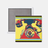Retro Phone Magnet (Vorderseite/Rückseite)