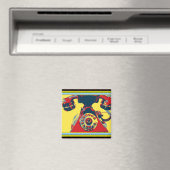 Retro Phone Magnet (In Situ (Geschirrspüler))