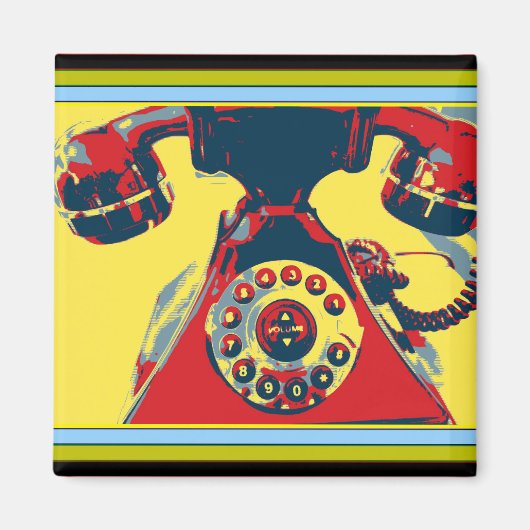 Retro Phone Magnet (Vorne)