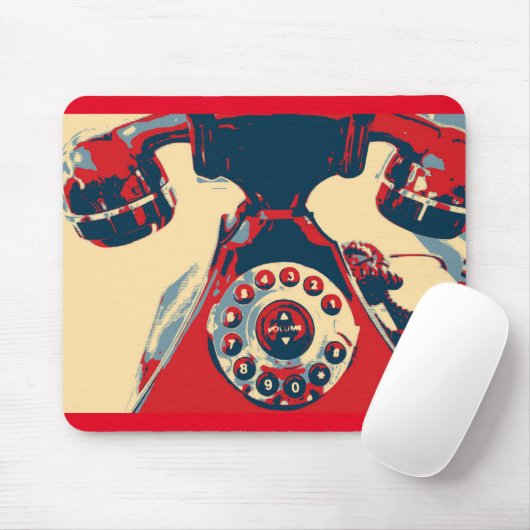 Retro Phone Mousepad (Mit Mouse)