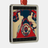 Retro Phone Ornament Aus Metall (Rechts)
