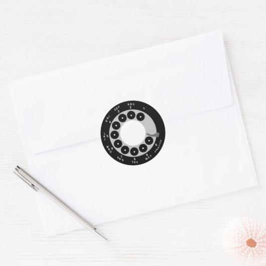 Retro Phone Stickers - Schwarz/Weiß (Umschlag)