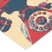 Retro Phone Table Runner Kurzer Tischläufer (Ecke)