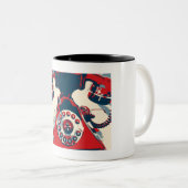 Retro Phone Zweifarbige Tasse (VorderseiteRechts)
