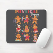 Retro Physical Therapy Gingerbread Weihnachts Pt F Mousepad (Mit Mouse)