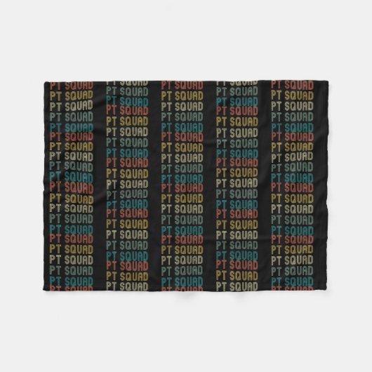 Retro Physical Therapy PT Squad Therapist Idee  Fleecedecke (Vorderseite (Horizontal))