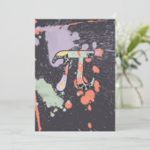 Retro Pi Day Einladung (Stehend Vorderseite)