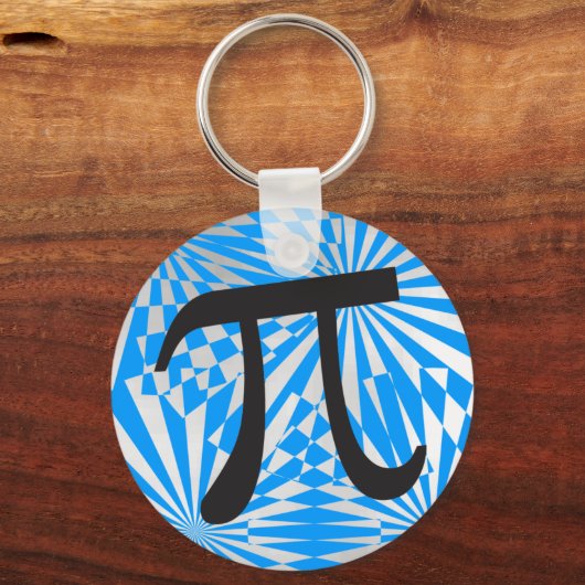 Retro Pi Symbol Schlüsselanhänger Pi Day Gift (Vorderseite)