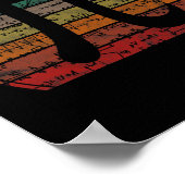 Retro Pi Symbol Sunset Geschenk Math Gleichungen G Poster (Ecke)