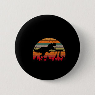 Retro Pi Tag 3.14 Dinosaur Lustig Pi Tag Mathe Kle Button